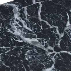 Outlet Nimara Adele - Sæt af sideborde/piedestaler i sort marmorprint