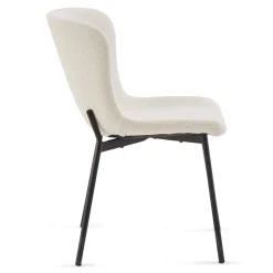 Online Nimara Adena spisebordsstol - Hvidt boucle