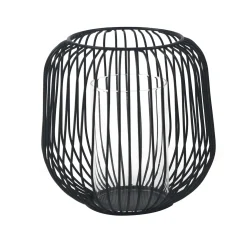 Outlet Nimara Aja sort metal lanterne 17 cm