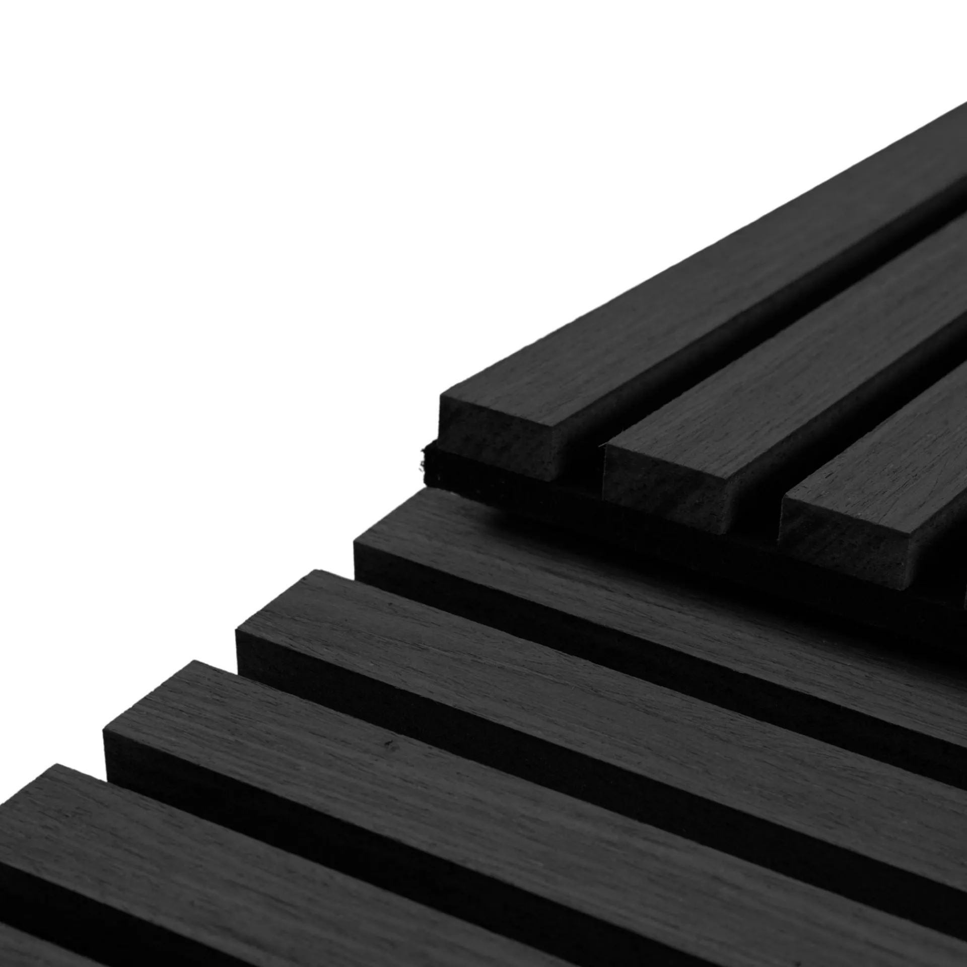 Best Nimara Akustikpanel i sort egetræsfiner 2400x520x18 mm