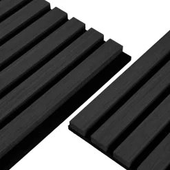 Best Nimara Akustikpanel i sort egetræsfiner 3000x520x18 mm