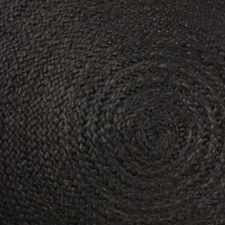 New Nimara Alex rundt tæppe - Sort jute Ø150 cm