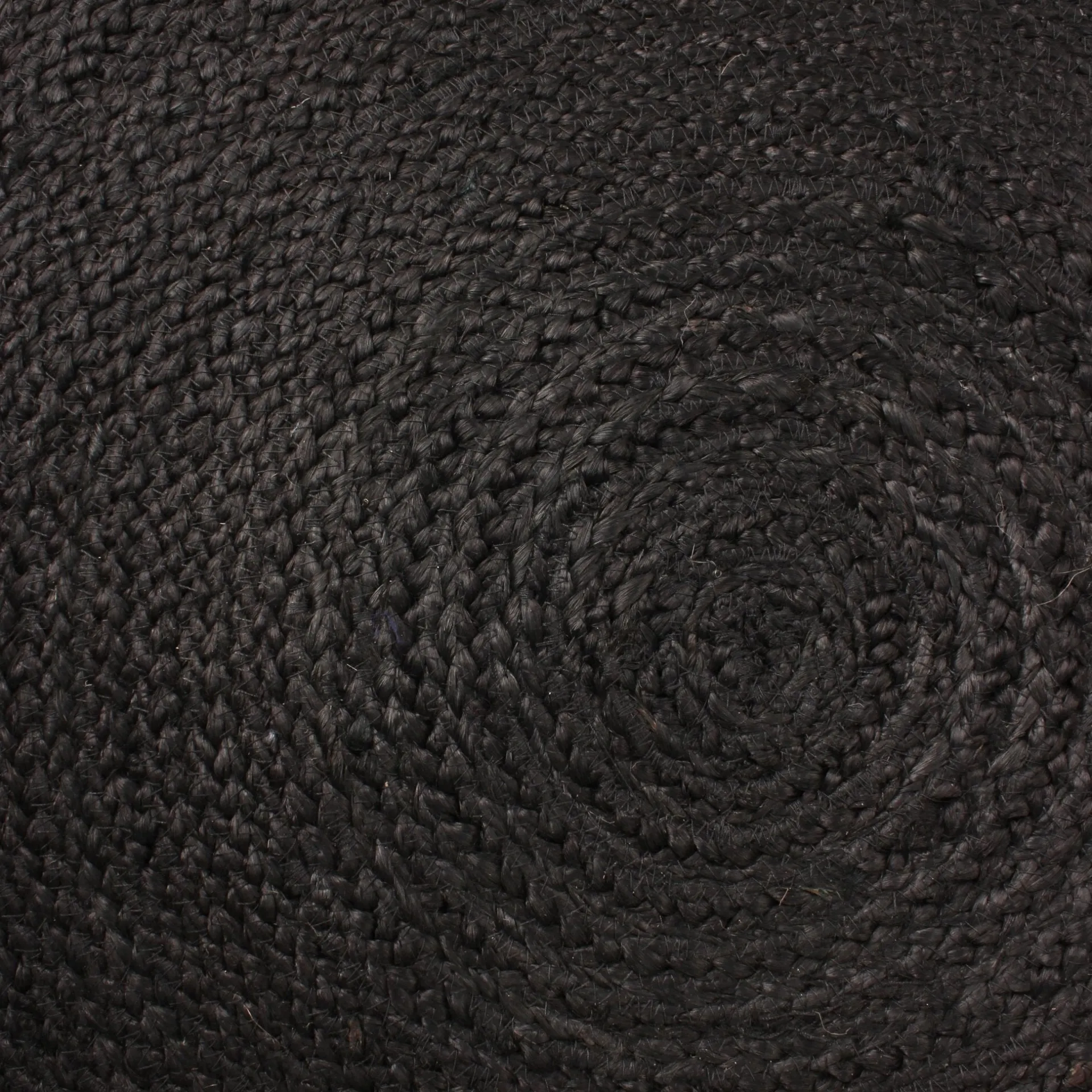 New Nimara Alex rundt tæppe - Sort jute Ø150 cm