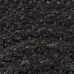 New Nimara Alex rundt tæppe - Sort jute Ø150 cm