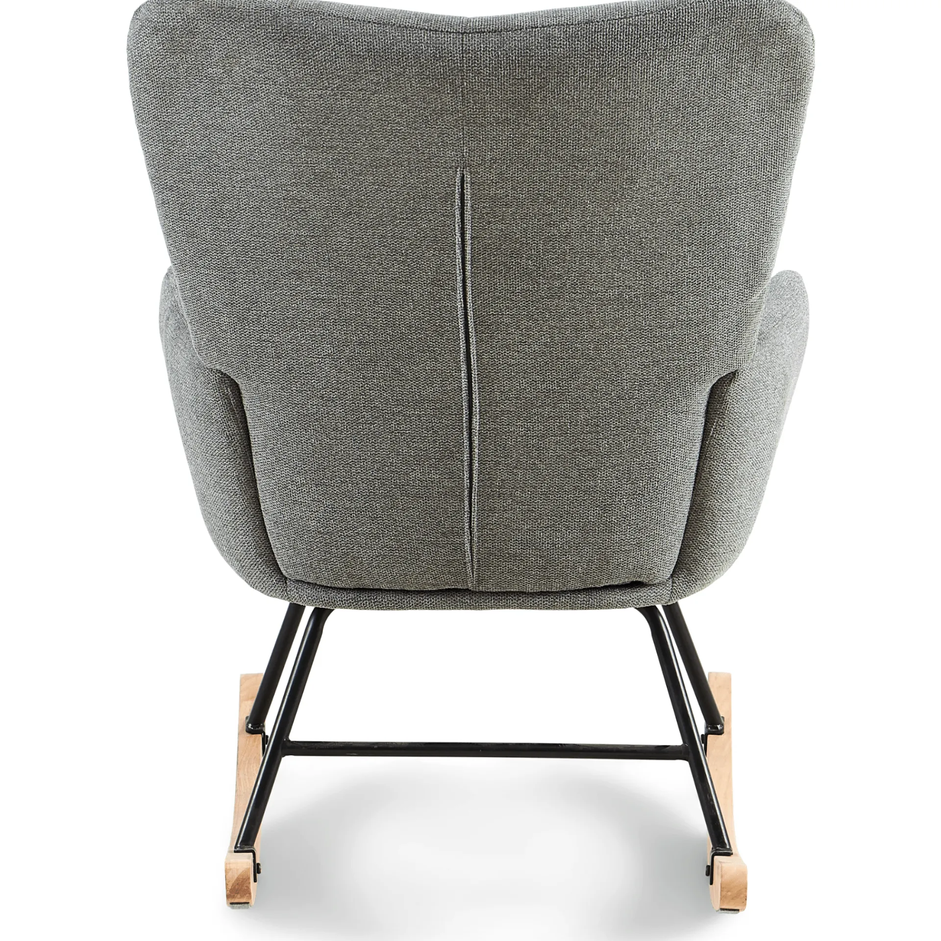 Online Nimara Allison gyngestol med armlæn - grå tekstil