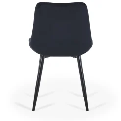 Sale Nimara Amina - spisebordsstol i sort velour