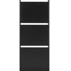 Nimara Amy skoskab - Sortlakeret træ med 9 låger