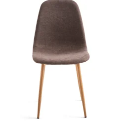 Sale Nimara Anna spisebordsstol - brun tekstil med egelook