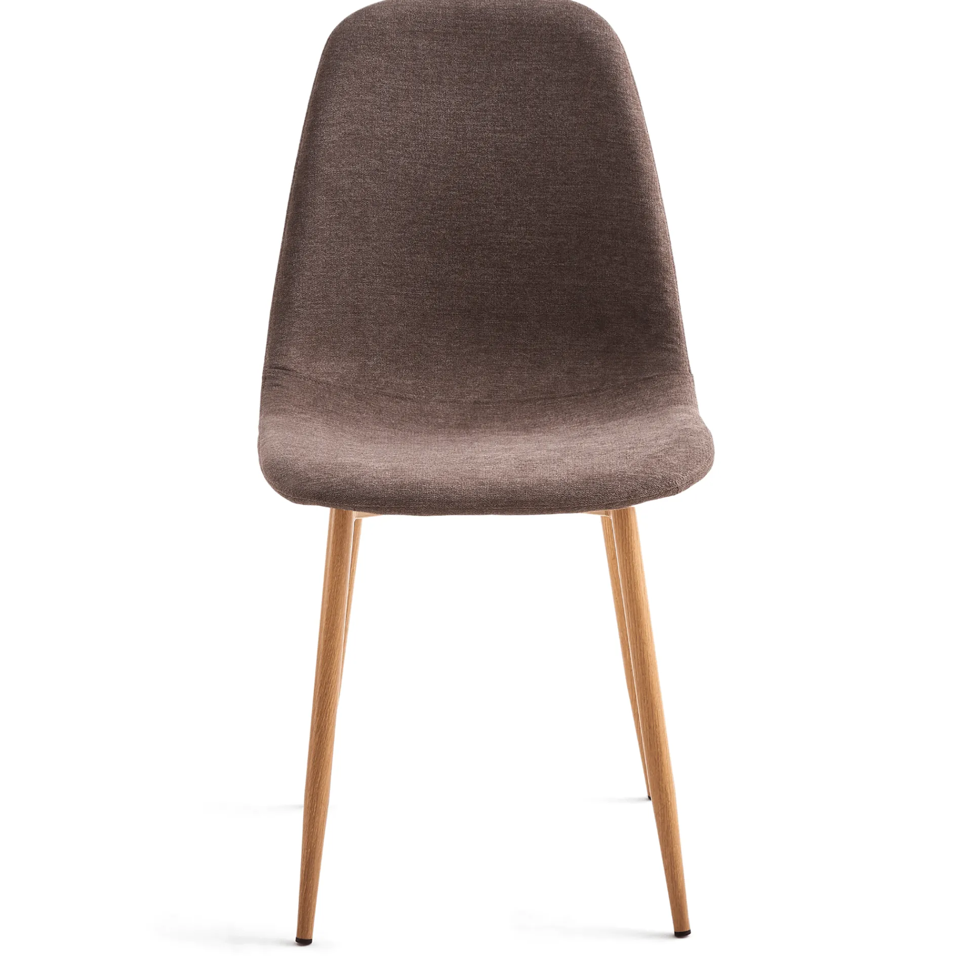 Sale Nimara Anna spisebordsstol - brun tekstil med egelook