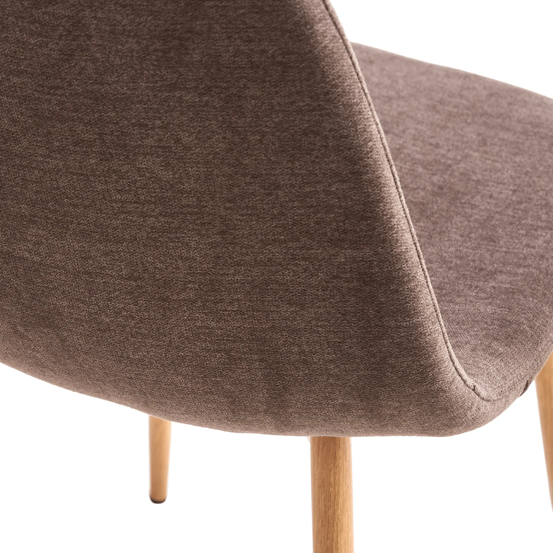 Sale Nimara Anna spisebordsstol - brun tekstil med egelook