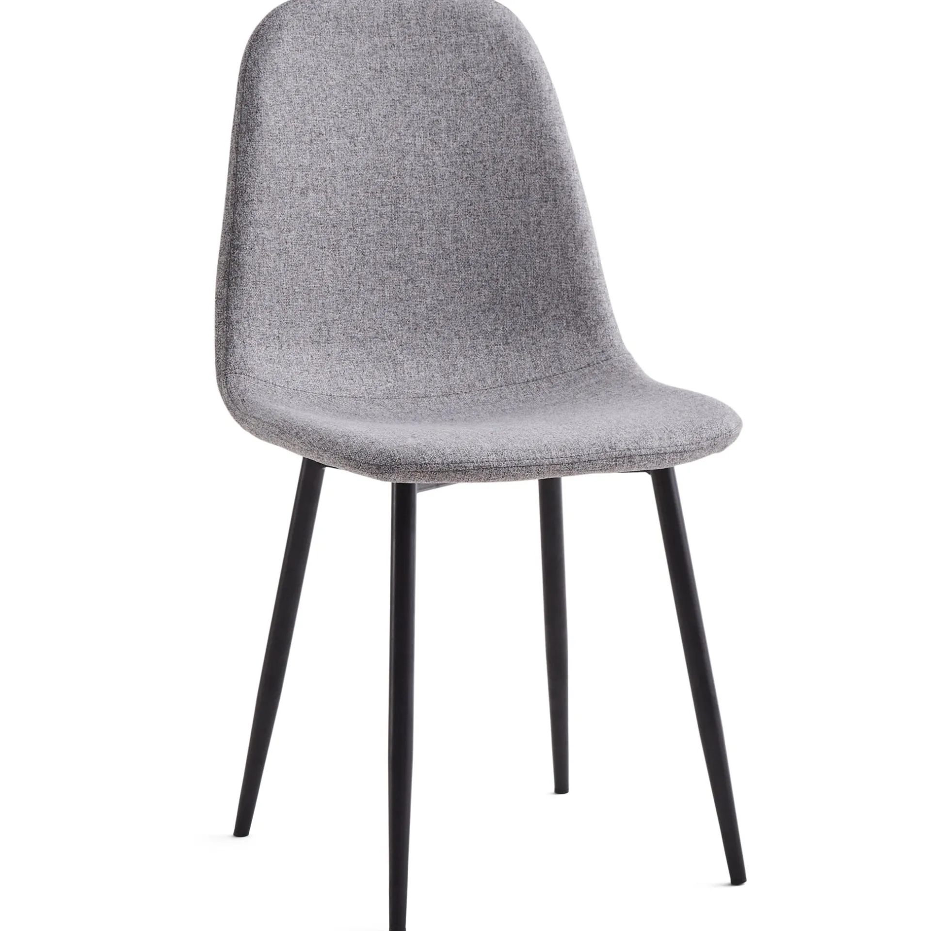 Hot Nimara Anna spisebordsstol - Grå tekstil med sorte ben