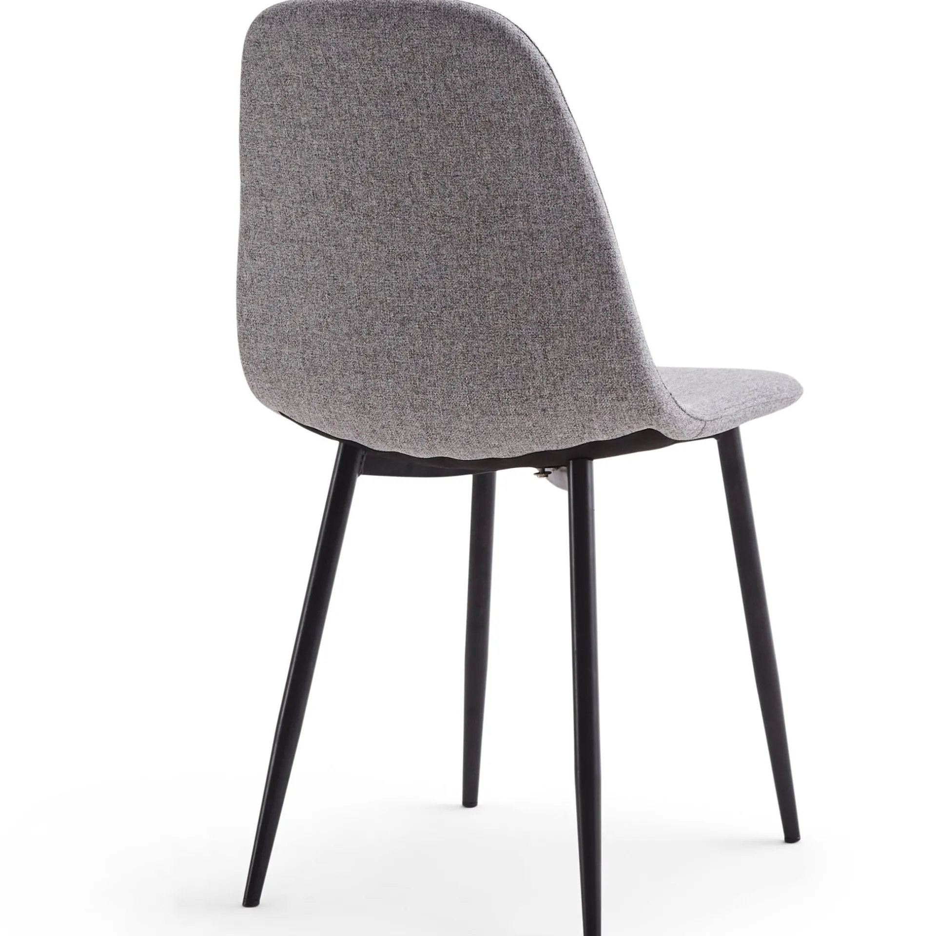 Hot Nimara Anna spisebordsstol - Grå tekstil med sorte ben