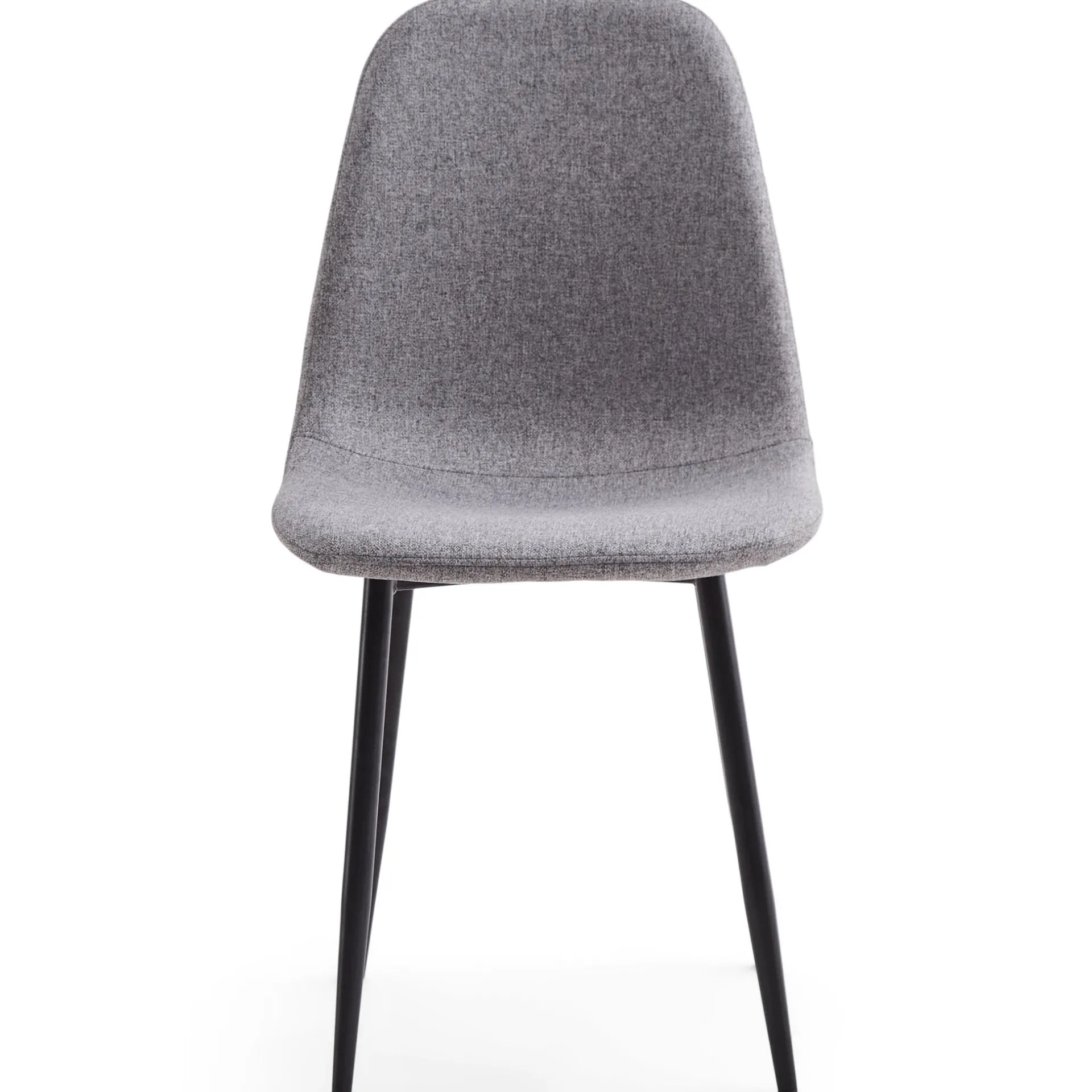 Hot Nimara Anna spisebordsstol - Grå tekstil med sorte ben