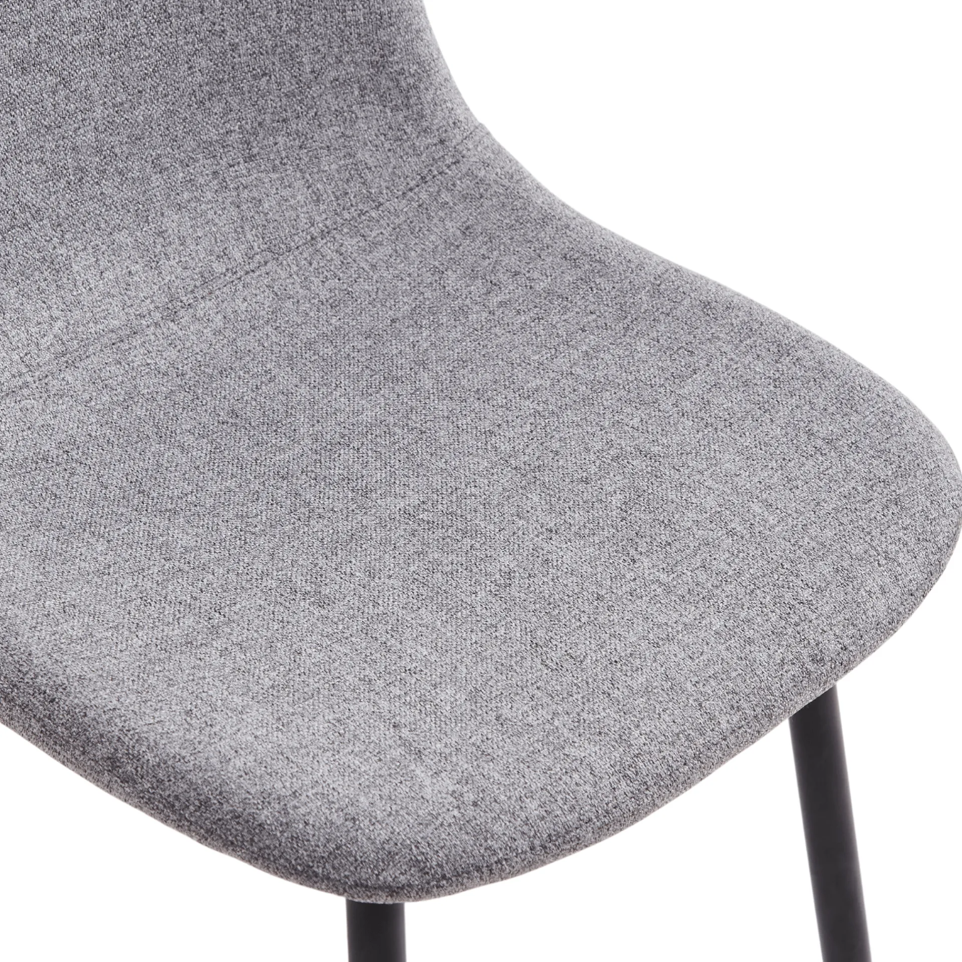 Hot Nimara Anna spisebordsstol - Grå tekstil med sorte ben