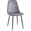 Sale Nimara Anna spisebordsstol - polstret grå velour