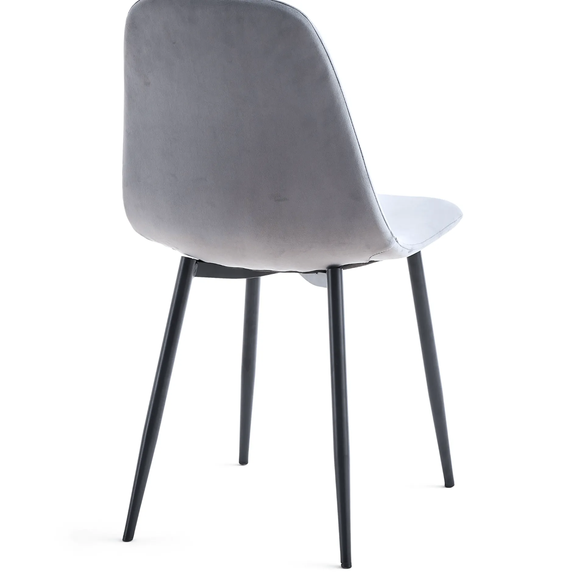 Sale Nimara Anna spisebordsstol - polstret grå velour