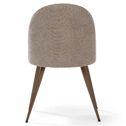 Online Nimara Annika spisebordsstol - sand tekstil med røget egelook