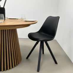 Clearance Nimara Aria spisebordsstol sort med træben