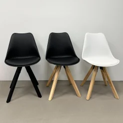 Clearance Nimara Aria spisebordsstol sort med træben