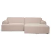 Online Nimara Arianna chaiselong sofa beige - Højrevendt