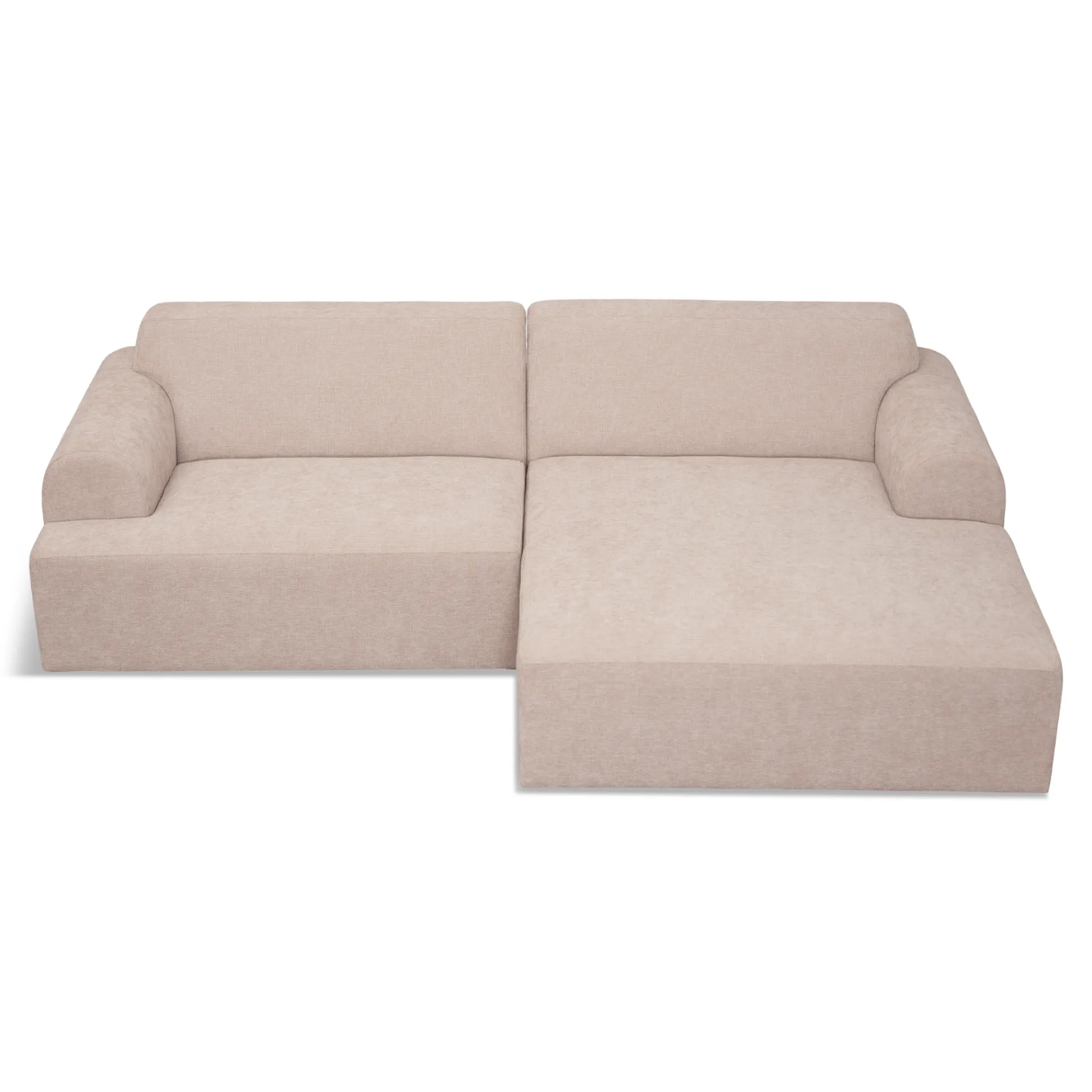Online Nimara Arianna chaiselong sofa beige - Højrevendt