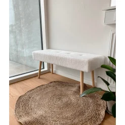 Nimara Arthur rundt tæppe - Jute Ø90 cm