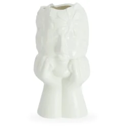 New Nimara Asti keramik vase i hvid 19,8 cm