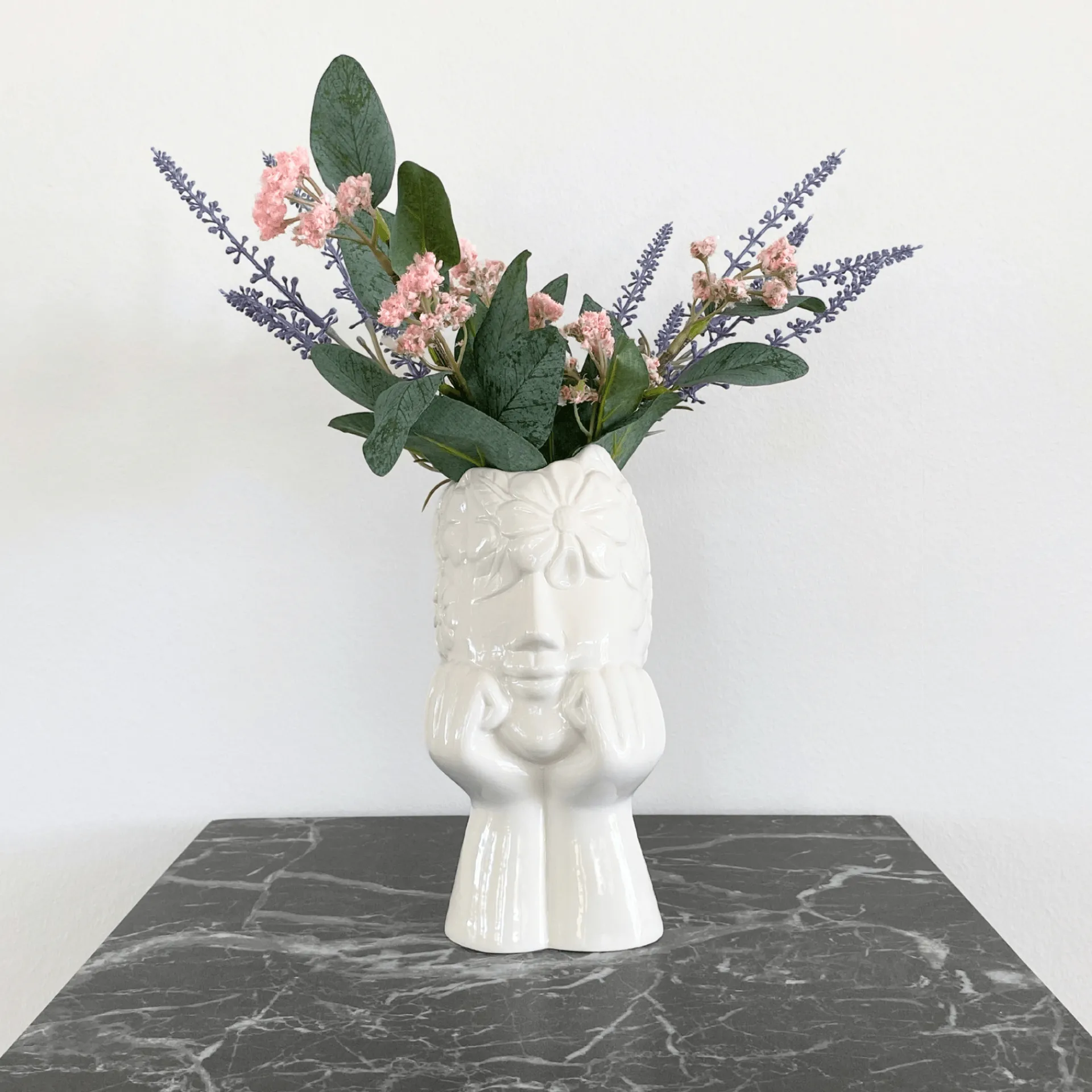 New Nimara Asti keramik vase i hvid 19,8 cm