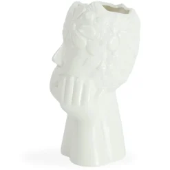 New Nimara Asti keramik vase i hvid 19,8 cm