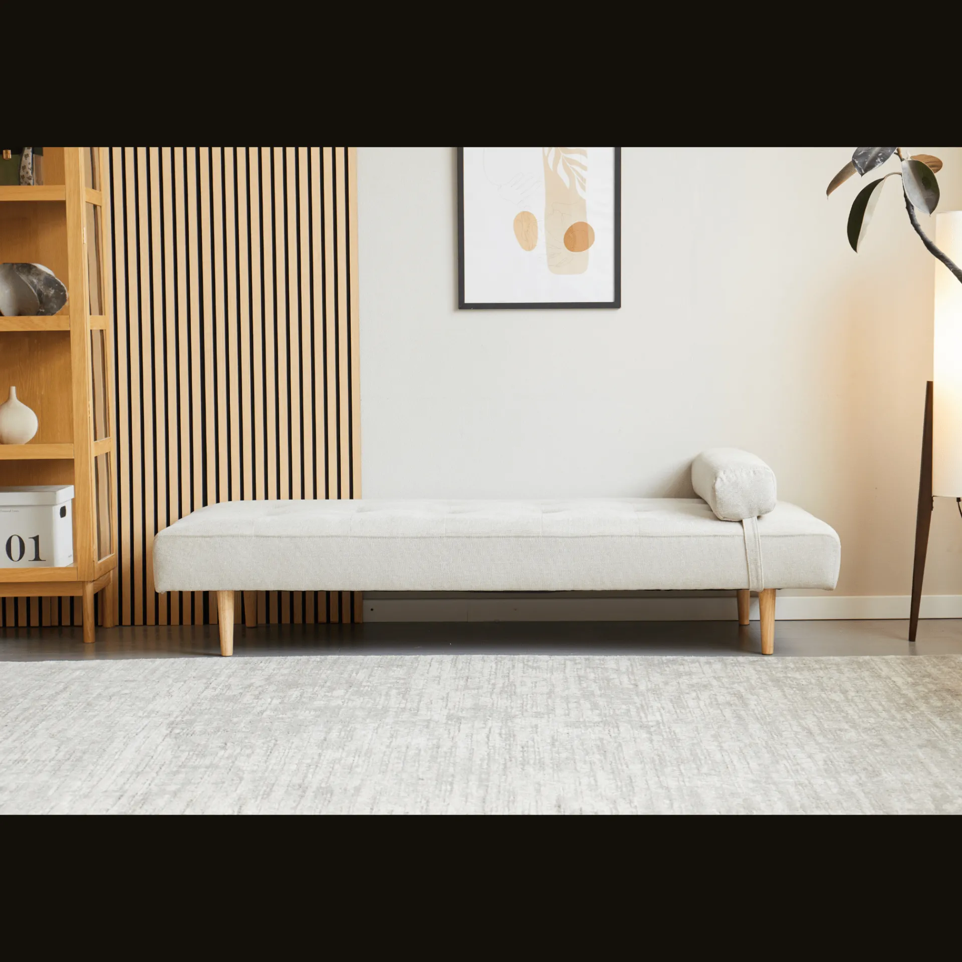 Online Nimara Audrey daybed beige H:56 x B:80 x L:200