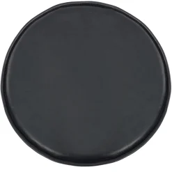 Nimara Bella - Sædehynde rund i sort kunstlæder