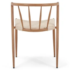 New Nimara Bella spisebordsstol - Egelook med fletsæde