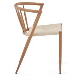 New Nimara Bella spisebordsstol - Egelook med fletsæde