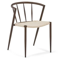 Outlet Nimara Bella spisebordsstol - Røget egelook med fletsæde