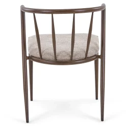 Nimara Bella spisebordsstol - Røget egelook med sand polstret sæde