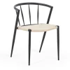 Discount Nimara Bella spisebordsstol - Sort med fletsæde