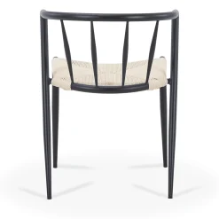 Discount Nimara Bella spisebordsstol - Sort med fletsæde