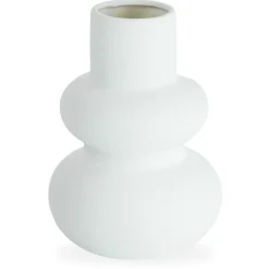Outlet Nimara Bliss keramik vase hvid 19,5 cm