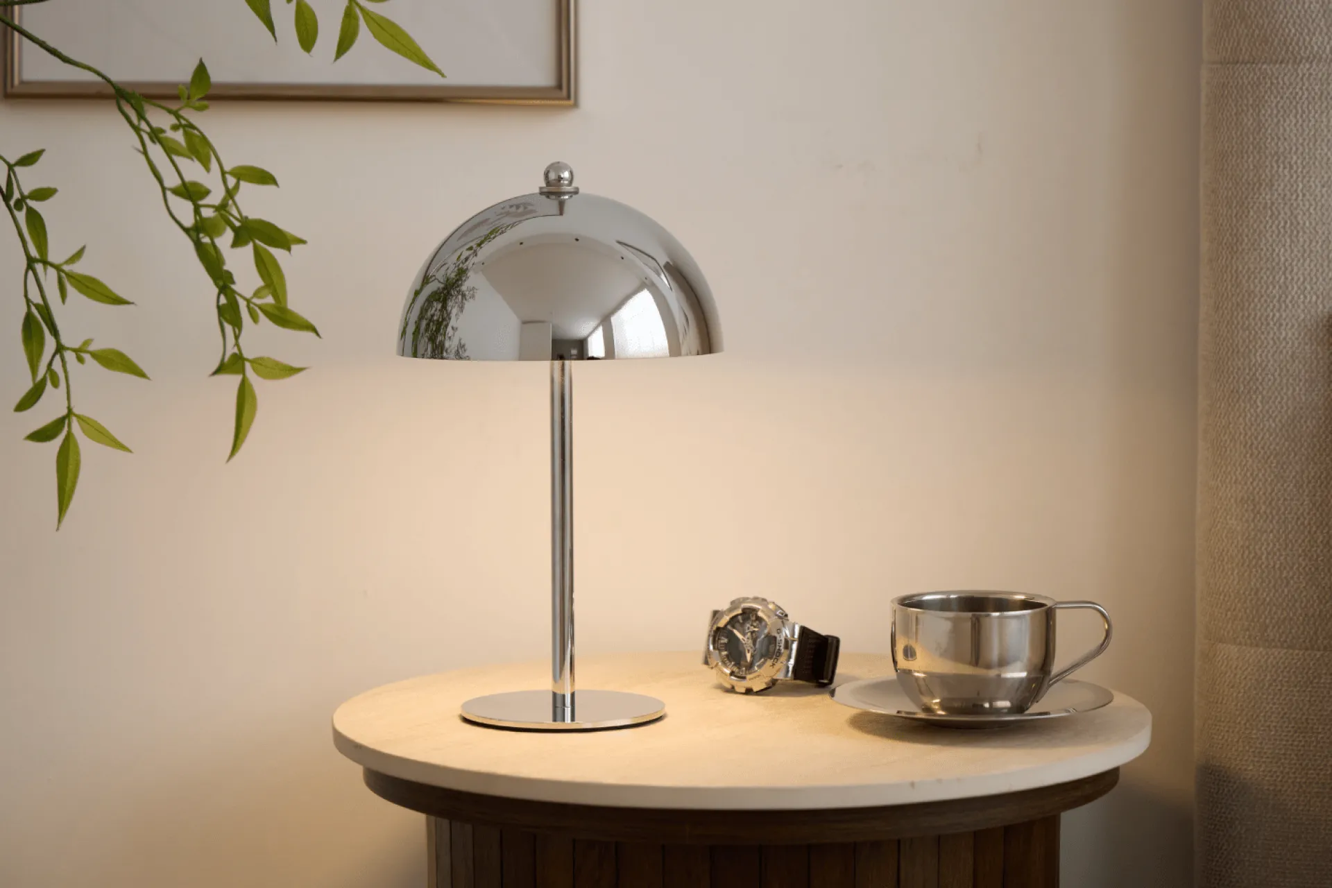 Clearance Nimara Bloom bordlampe Chrome