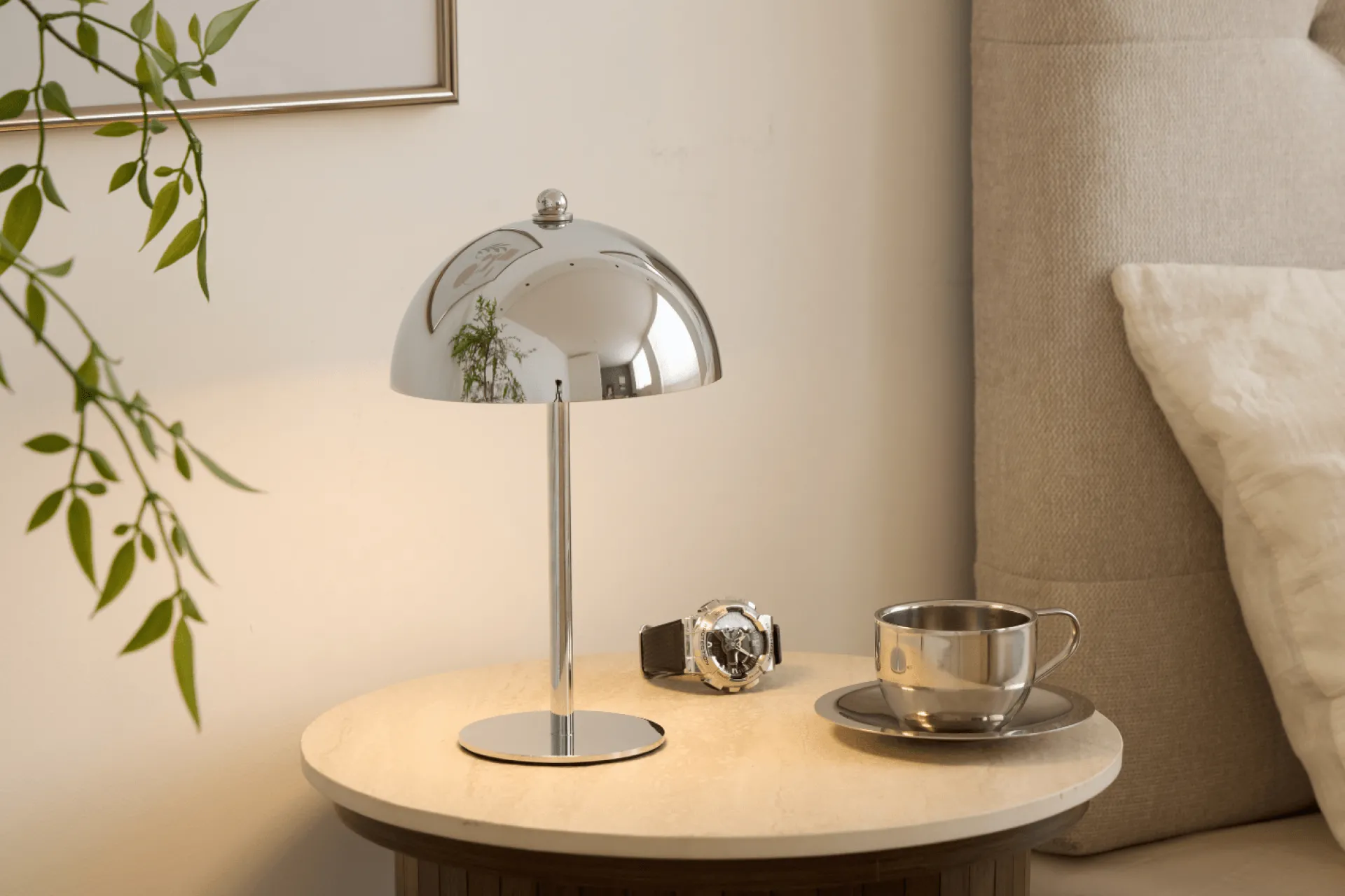 Clearance Nimara Bloom bordlampe Chrome