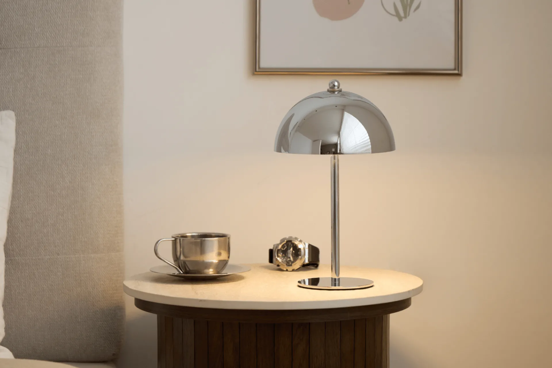 Clearance Nimara Bloom bordlampe Chrome