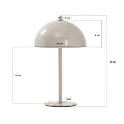 Clearance Nimara Bloom bordlampe Chrome