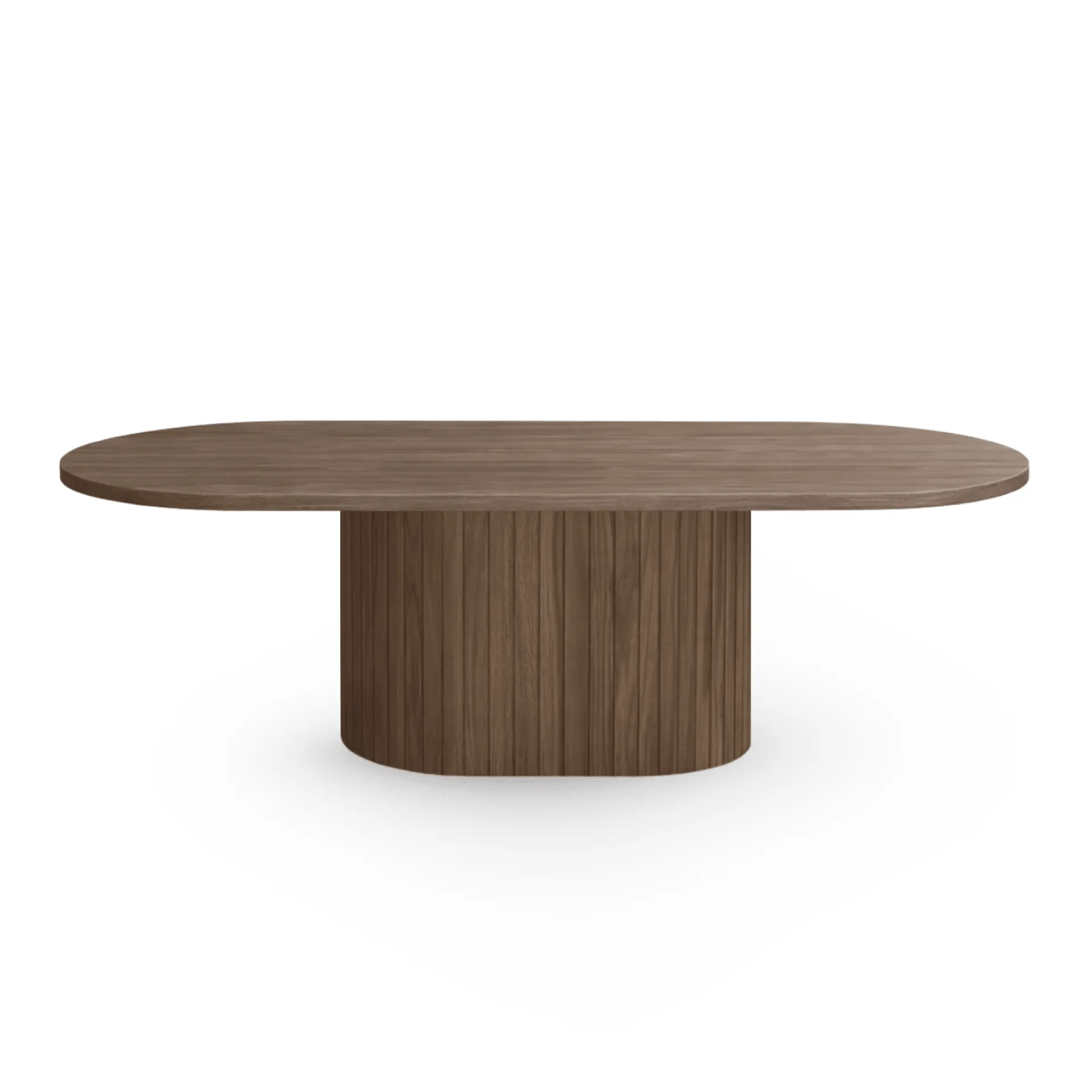 Outlet Nimara Bobby - Oval sofabord 120x55x45 cm Røget Eg