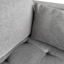 Outlet Nimara Brandy - Højrevendt og venstrevendt vendbar chaiselong sofa grå - L: 290 x D: 96 x H: 80 cm