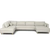 Hot Nimara Brandy - højrevendt u-sofa i beige med chaiselong -  L: 366 x D: 211 x H: 80 cm