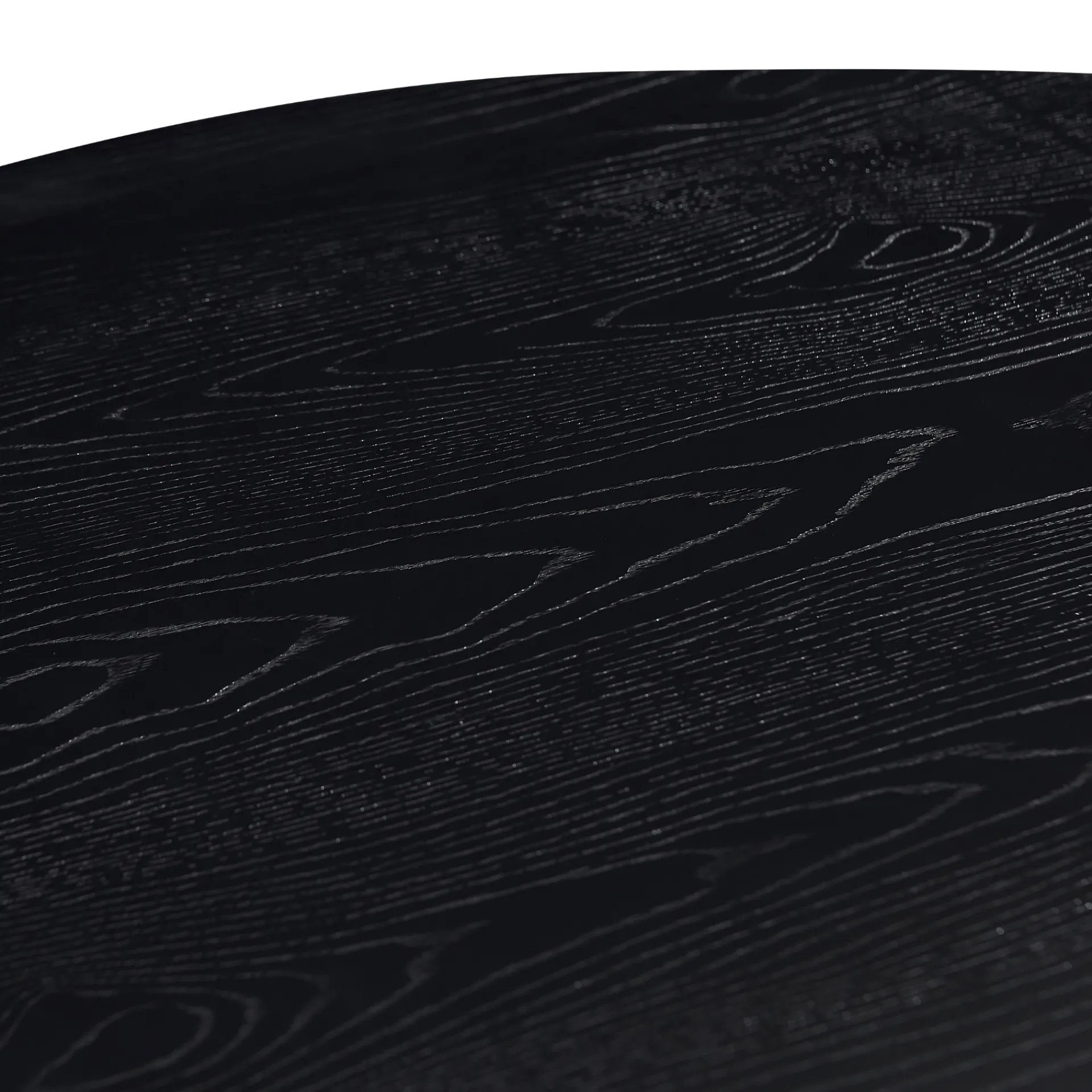 Discount Nimara Carisma rundt lamel spisebord - sort med søjleben - Ø120 cm