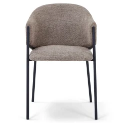 Discount Nimara Carolina spisebordsstol i sand tekstil