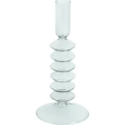 Nimara Chili lysestage glas grå 21 cm