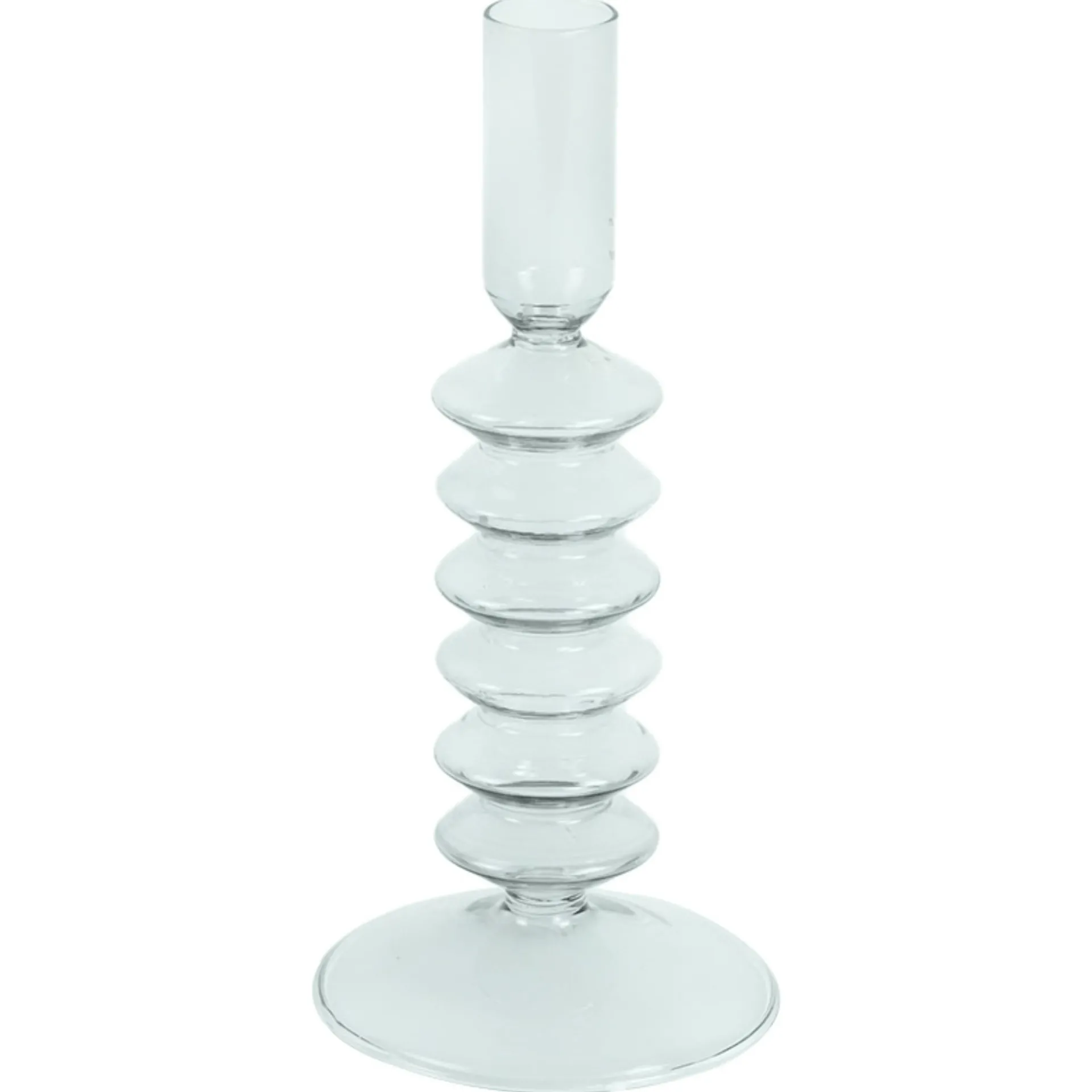 Nimara Chili lysestage glas grå 21 cm