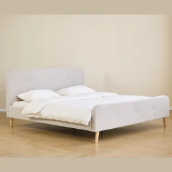 Clearance Nimara Christian sengeramme i beige 180x200 cm ekskl. sengelameller og madrasser